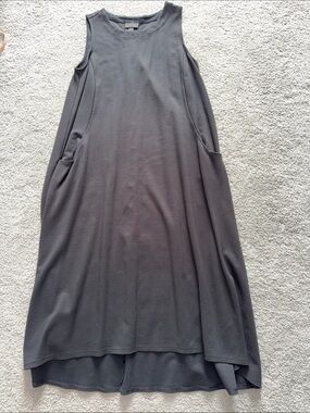 J. Jill Black High-Low Sleeveless A-Line Skirt